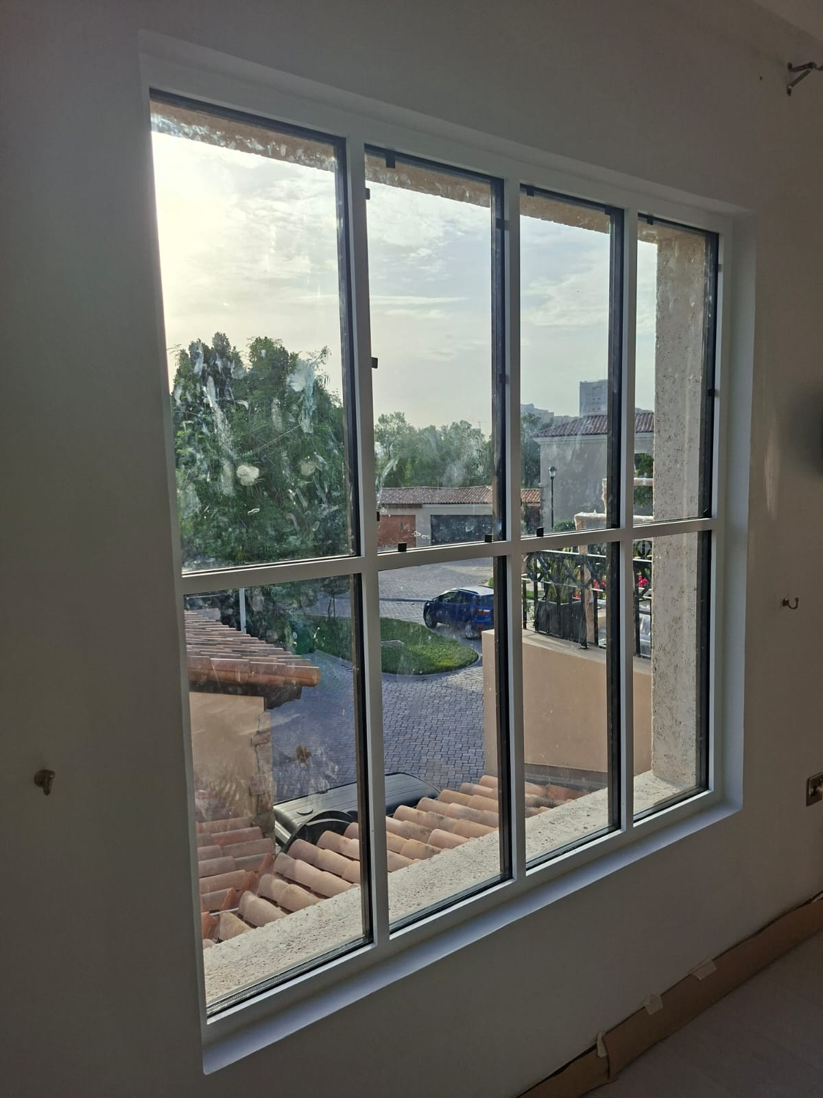New Georgian-bar window installed — interior view