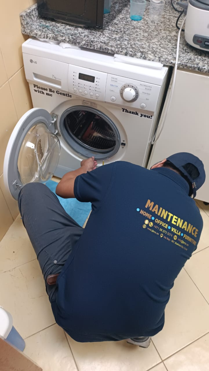 Inspecting and repairing an LG front-load washing machine drum