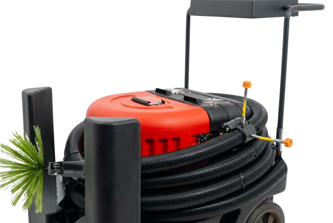 Professional AC duct cleaning machine used by JBROS technicians
